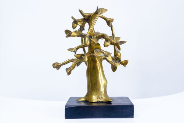L'Arbre de Vie (sculpture en laiton doré)