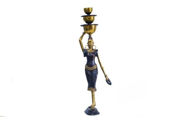 Statuette Porteuse d'Eau en Bronze