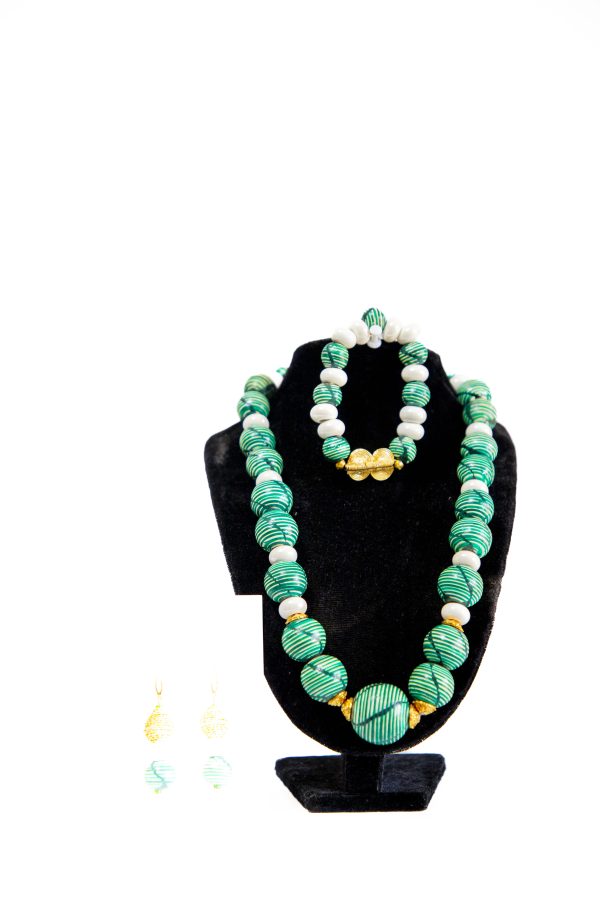 Parure Collier et Bracelet en Perles