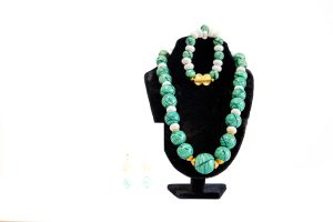 Parure Collier et Bracelet en Perles