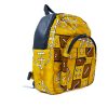 Sac à dos motifs africains jaune moutarde