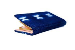 Pochette en Tissu Indigo
