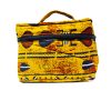 Trousse jaune moutarde motifs traditionnels