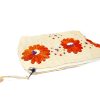 Pochette Brodée en Raphia