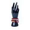 Duo de Bracelets Perles Bordeaux et Cristal