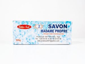 Savon Madame Propre, fabriqué à base d'huile de palmiste — 500g